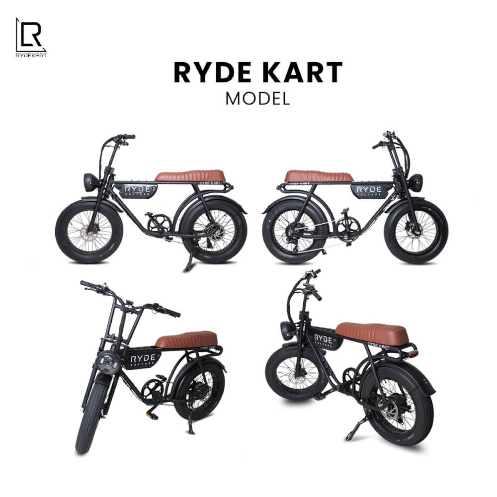 จักรยานไฟฟ้า Rydekart รุ่น Ryde Kart - สีน้ำตาลวินเทจ_3